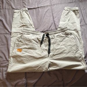 gray joggers